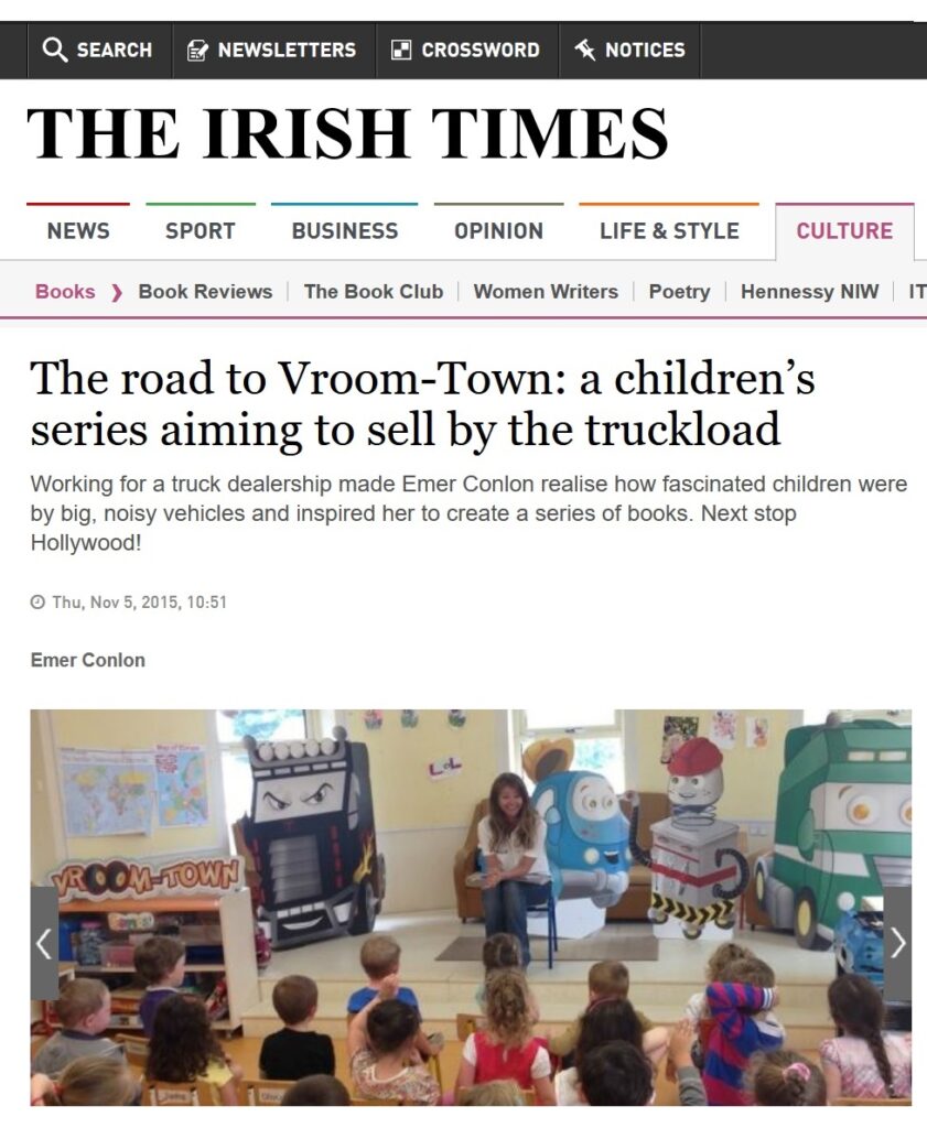 Vroom-Town in The Irish Times